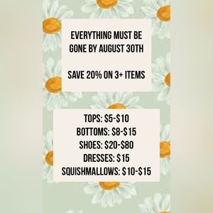 MOVING SALE